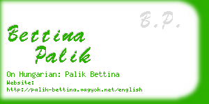 bettina palik business card